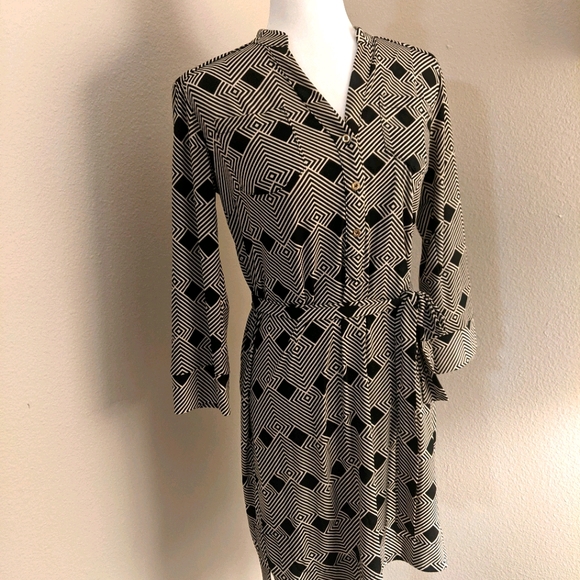 Donna Morgan size 4 Black and white shift dress - Picture 1 of 10